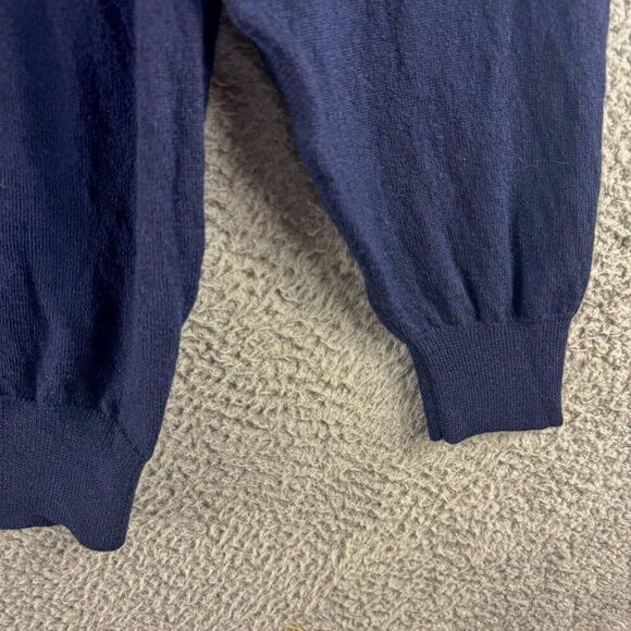 Jos A Bank Wool Sweater Mens XL Blue Business Casual Outdoor Office Preppy Camp - Picture 3 of 11
